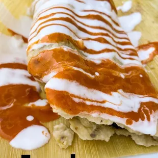 Creamy poblano tamal (GR )