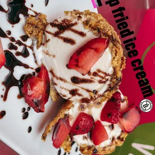 Deep fried ice cream ( GF )