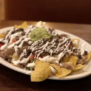 Carne asada nachos