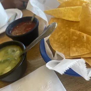 Fresh salsas and chips