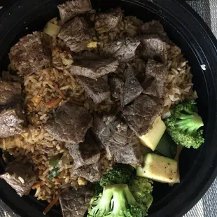 Steak dinner plate