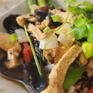 Mushroom stir fry.