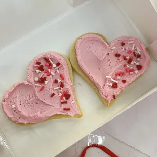 Pink Valentine cookies