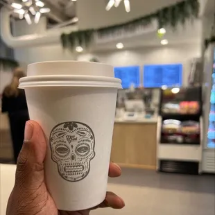 Vanilla latte with almond milk