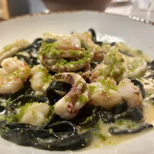 Squid ink pasta