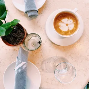 Vanilla oat milk latte