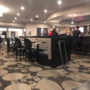 the dining area of the restaurant