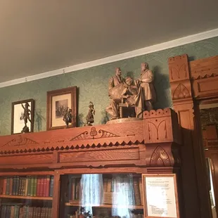 John Rogers sculpture in the library