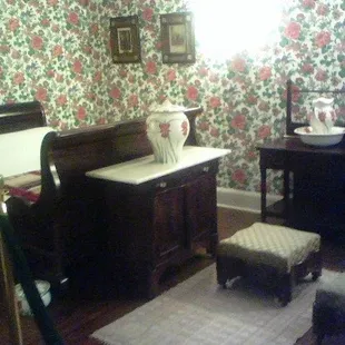 One of the mansion's bedrooms