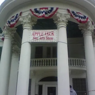 The front of the J. Sterling mansion (the founder of Arbor Day)