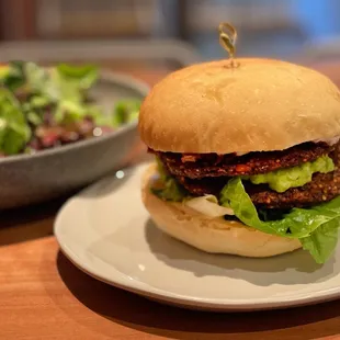Vegan Burger. Tasted great but afterward caught a food-borne illness from it.
