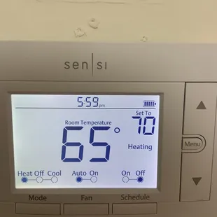 The highest our heat will go after they claimed they fixed it