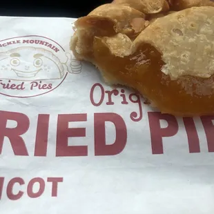 Apricot fried pie, yum!