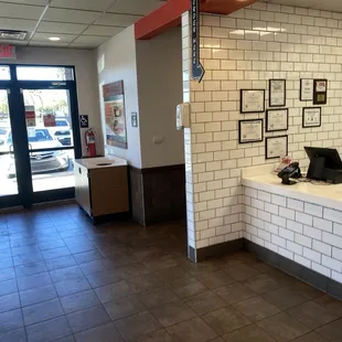 Main entrance freshly cleaned and shiny