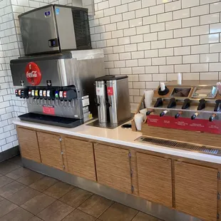 Drink station- not even a speck visible. Ultra clean