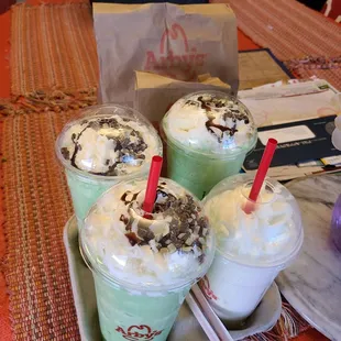 Mint milkshake