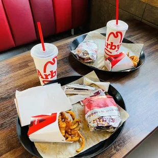 Dining area is clean