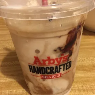 Jamoca shake (small served in a grande cup!)