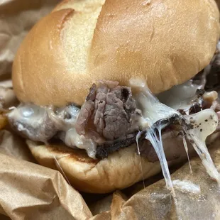 Garlic ribeye sandwich