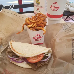 Traditional Greek gyros