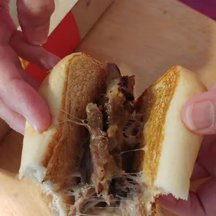 Classic Prime Rib Cheese steak sandwich missing key ingredients!