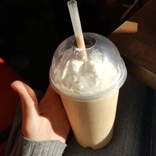 Pumpkin Cheesecake Shake, get yours while they have them! So good!