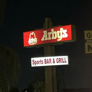 The one and only.. Arby's sports bar and grill!