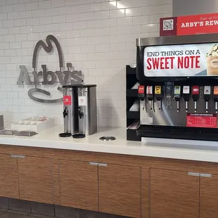 a coffee machine on a counter
