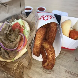 Gyro ,rings and buffalo slider !! My last enjoyment ...0ff to be good again lol....