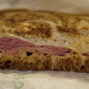 a ham and cheese sandwich