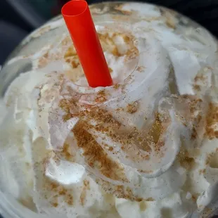 Caramel cinnamon milkshake