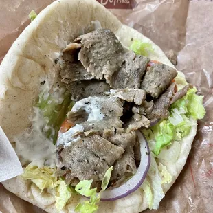 Their Greek Gyro is oddly delicious