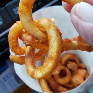 Hot and crisp.