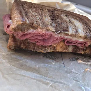 Half of a Reuben.