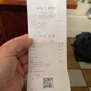 Six dollars for fish sticks and while the receipt says tartar sauce I had to ask it and it was super spicy? Not right