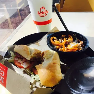 Loaded fries &amp; loaded Italian