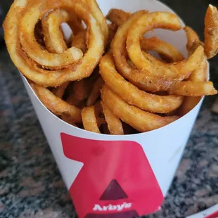 Curly fries - any size $1 - good promo for members - 4/21/24
