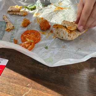 My boy has to wrap the shit himself