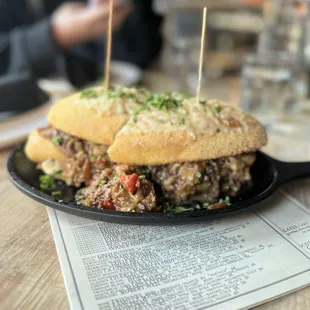 a sandwich on a plate