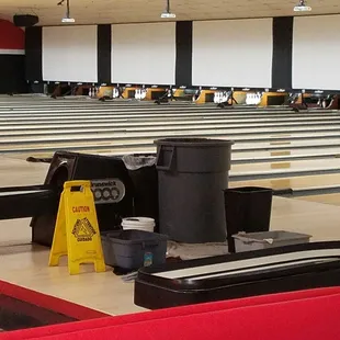 More cans catching water