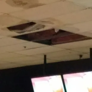 More celing tiles missing