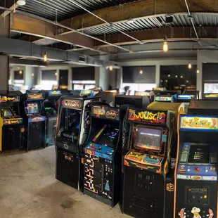 Retro arcade games from the 70s, 80s and 90s!