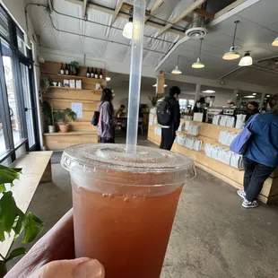 Kambucha tasted great. Didn't even ask what flavor it was. Wish is came in a bigger size.