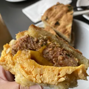 Egg &amp; Sausage biscuit