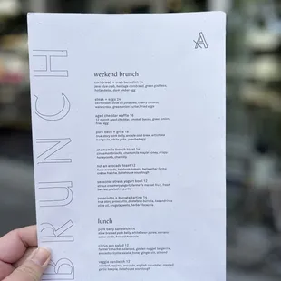 Brunch Menu