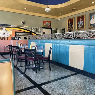 Inside. Literally old school.