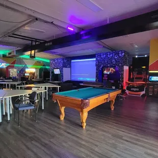 Before the start of the party