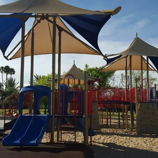 Awesome shade over equipment.