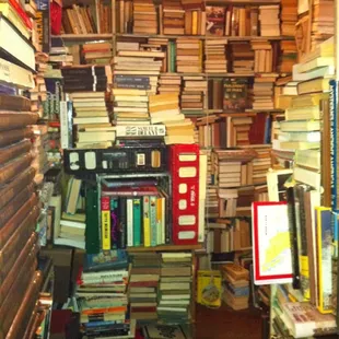 Floor to ceiling and wall to wall-- BOOKS!