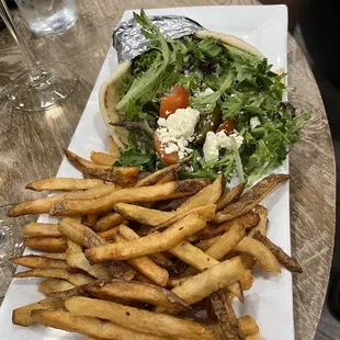Gyro and fries